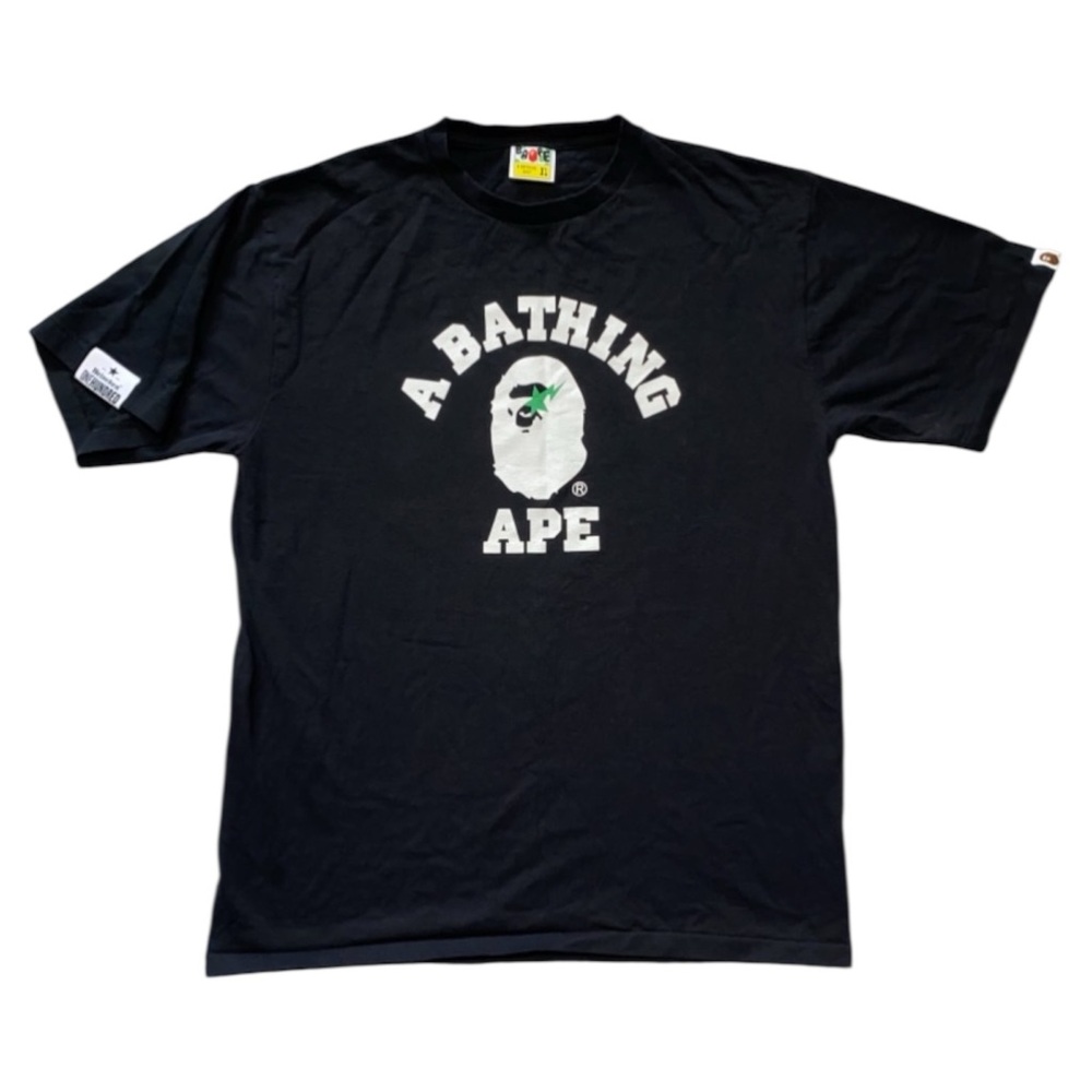 RARE Authentic BAPE x Heineken Collaboration T Shirt Black Adult Size XL (A)